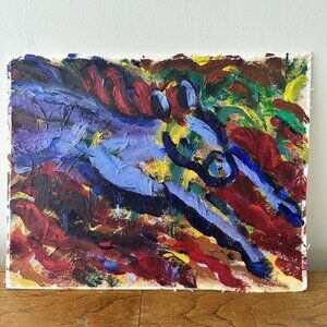 Colorful painting of a horse